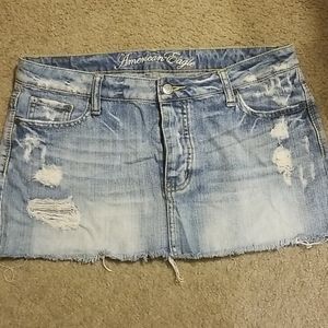 American eagle jean skirt